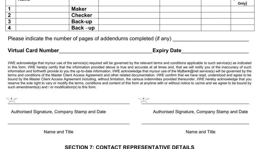 stage 5 to entering details in fcmbonline