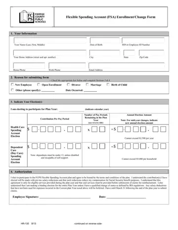 Fcps Form Hr 135 Preview