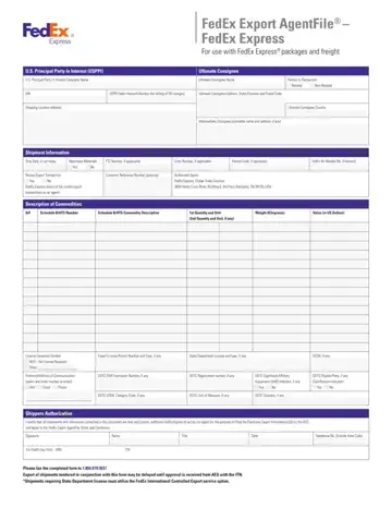 Fedex Application Form Preview