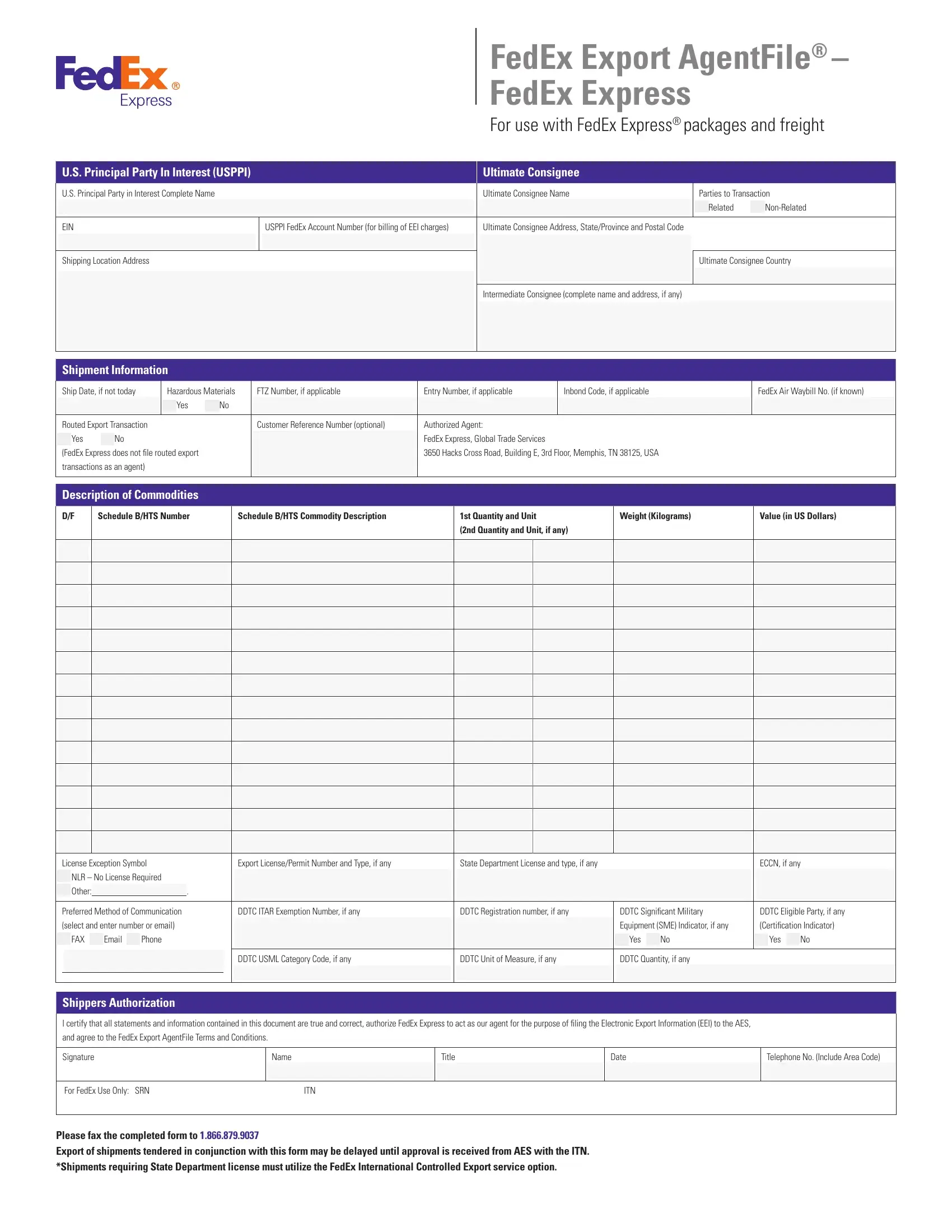 Fedex Application Form ≡ Fill Out Printable PDF Forms Online