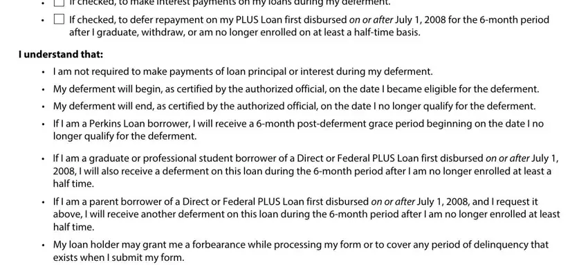 part 2 to filling out school related deferment waiver form