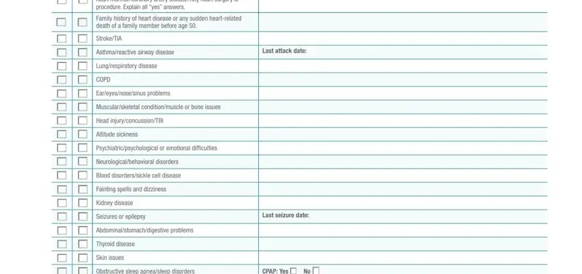 Entering details in bsa medical form pdf stage 5