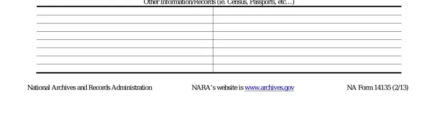 tree forms fill blank Other InformationRecords ie Census, National Archives and Records, NARAs website is wwwarchivesgov, and NA Form blanks to complete