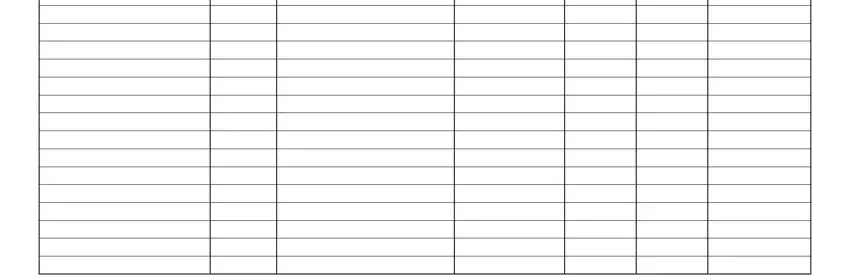 Completing blank fillable medication form step 4