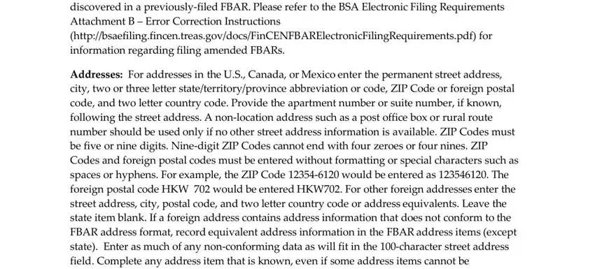 Entering details in Fincen Form 114 part 4