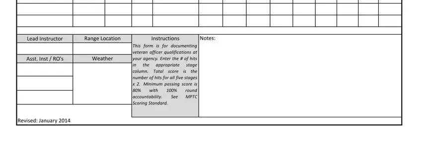 Filling out mptc pistol print stage 2