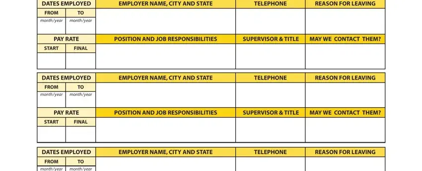 step 4 to filling out firehouse job application