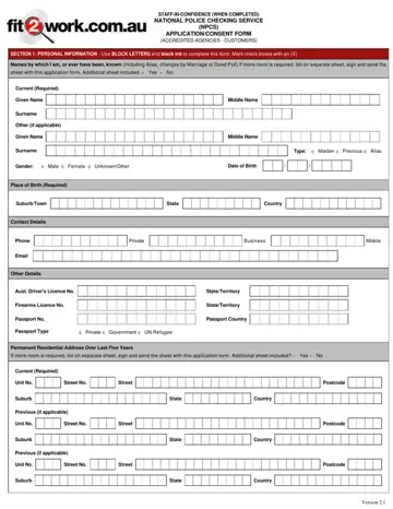 Fit2Work Form Preview