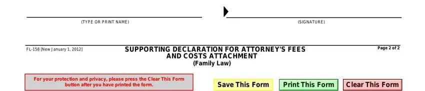 Filling in california declaration attorney step 5