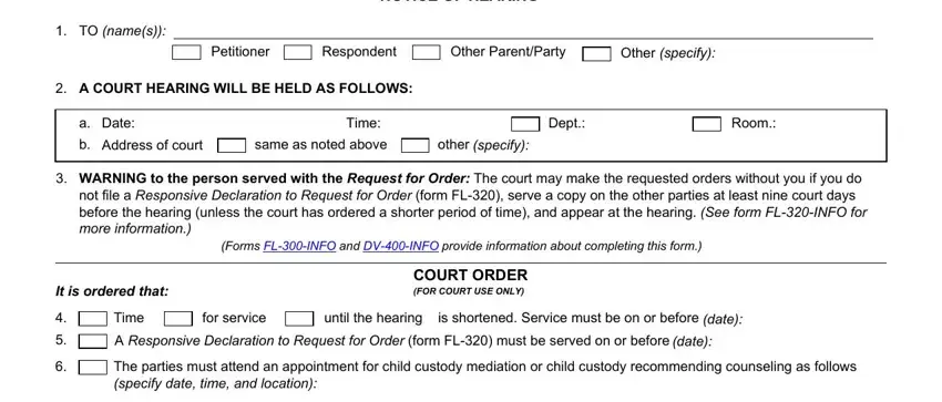 part 2 to filling out california court forms