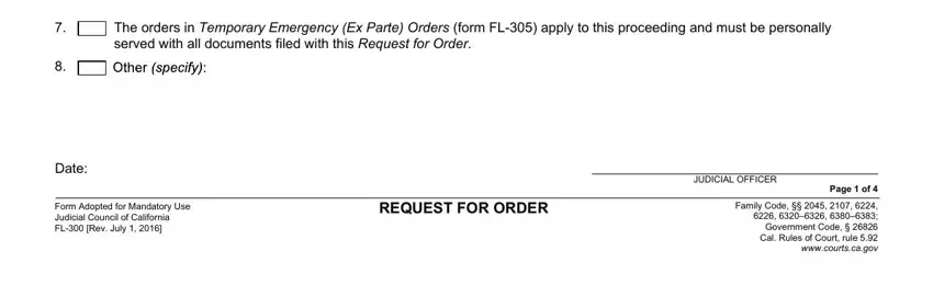 step 3 to filling out california court forms