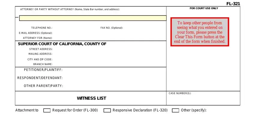 filling out ca list form part 1