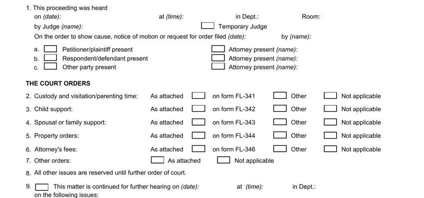 step 2 to entering details in fl 340 form