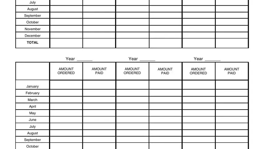 fl421 July, August, September, October, November, December, TOTAL, January, February, March, April, May, June, July, and August blanks to complete