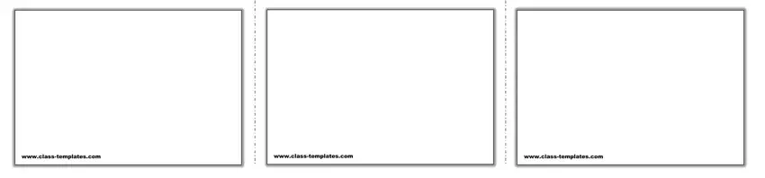 Filling in flashcard template printable stage 2