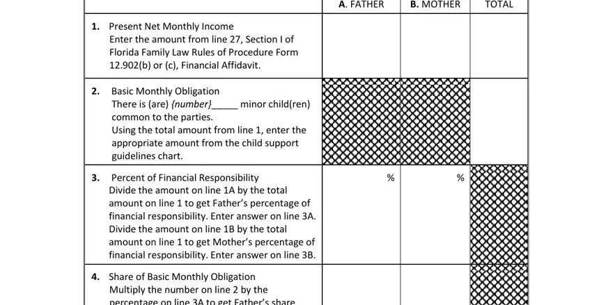 Florida Child Support Calculator PDF Form - FormsPal