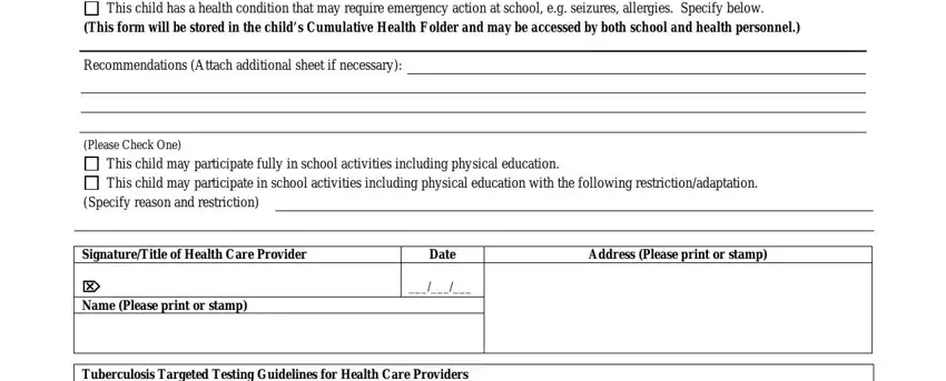 part 5 to entering details in state of florida school entry health form