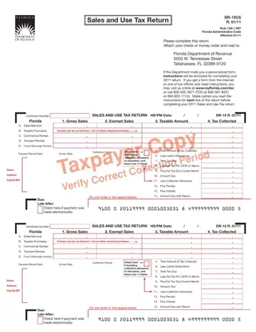 Florida Form Sales Tax Preview