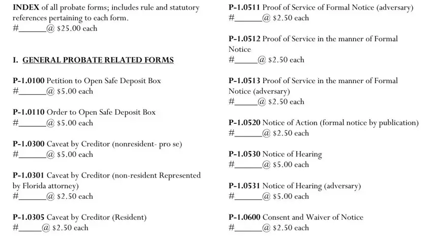 part 3 to entering details in flssi forms probate pdf