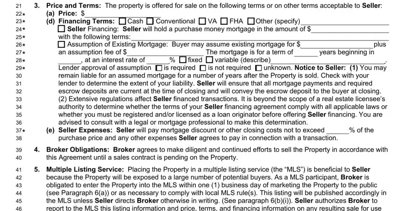 Entering details in listing agreement florida part 2