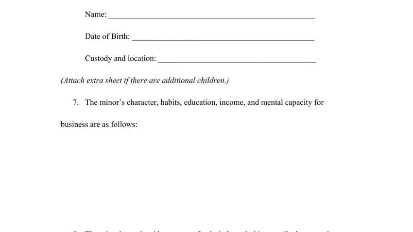 stage 3 to filling out emancipation forms