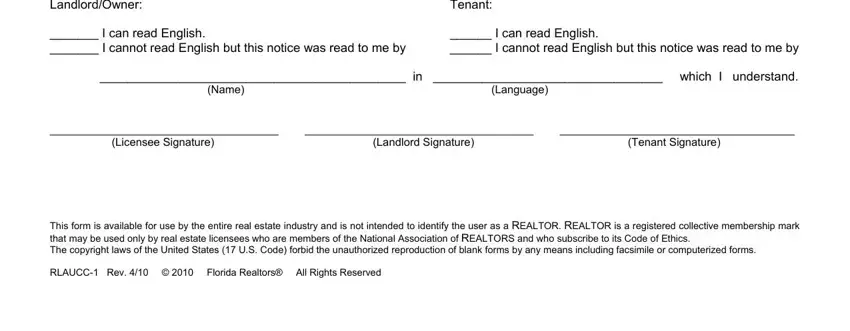 Filling out florida realtors lease agreement pdf part 2