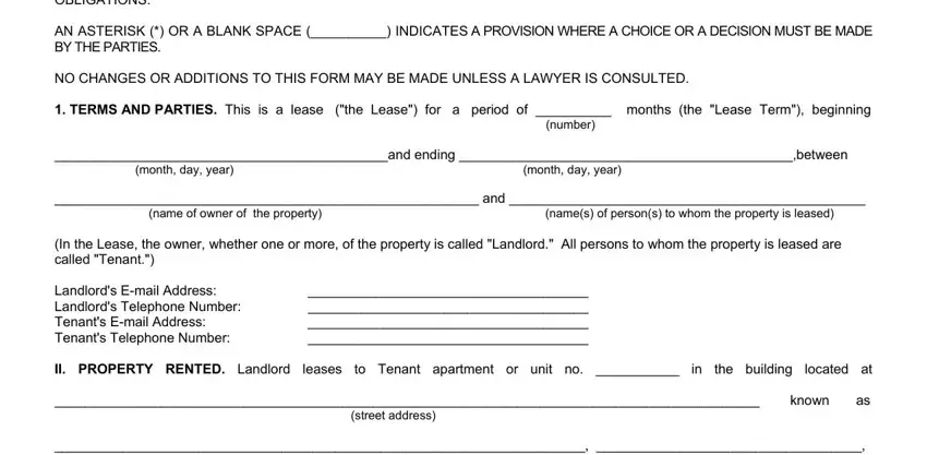 Completing florida realtors lease agreement pdf part 3