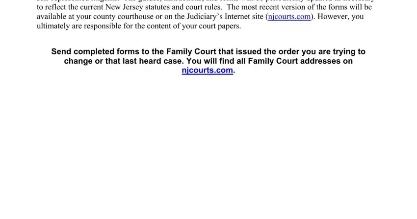 Filling in new jersey family court forms part 2