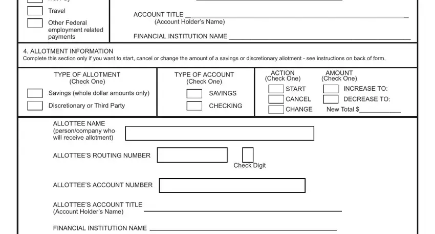 part 2 to entering details in fms 2231 direct deposit