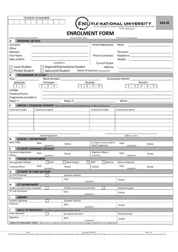 Fnu Application Form Preview