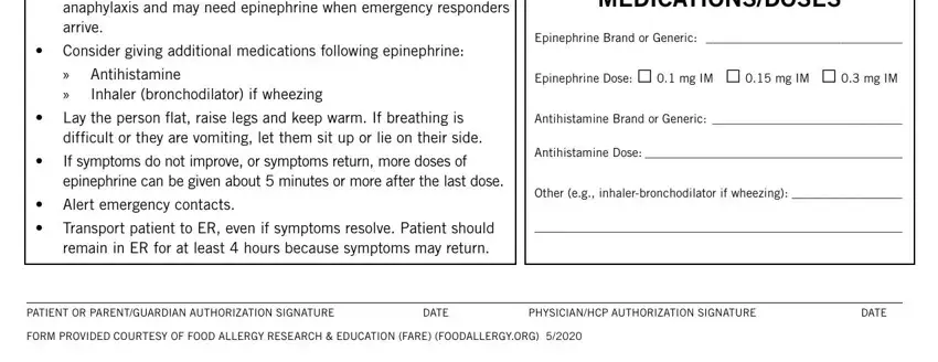 step 2 to completing allergy action pdf