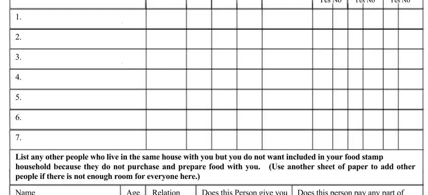 Filling in fill out application for food stamps part 3