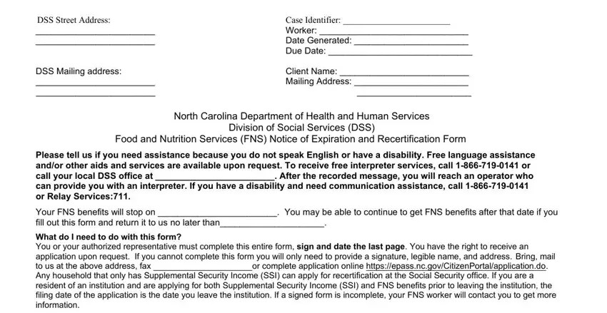 part 1 to filling out wake county social services recertification