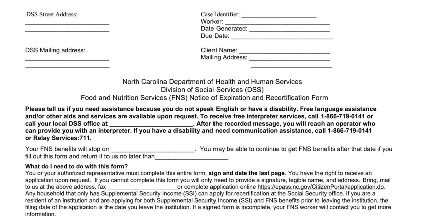 Food Stamp Form Nc ≡ Fill Out Printable Pdf Forms Online 4053