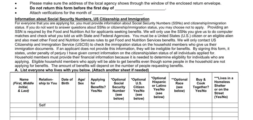 Food Stamp Form Nc Fill Out Printable PDF Forms Online