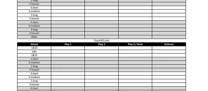 Completing football play call sheet template part 2