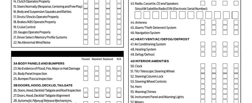 Filling out used car buying checklist pdf step 2