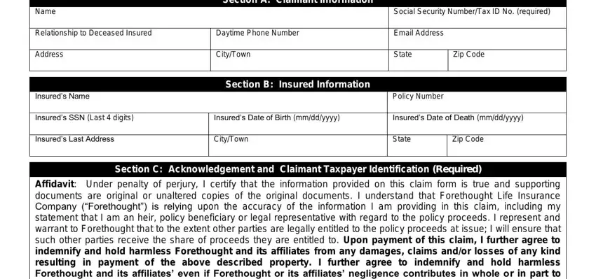 forethought life insurance company death claim gaps to consider