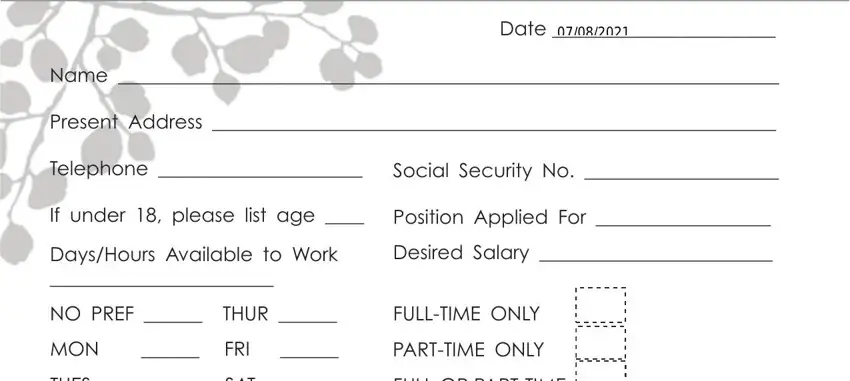 printable job application form for forever 21