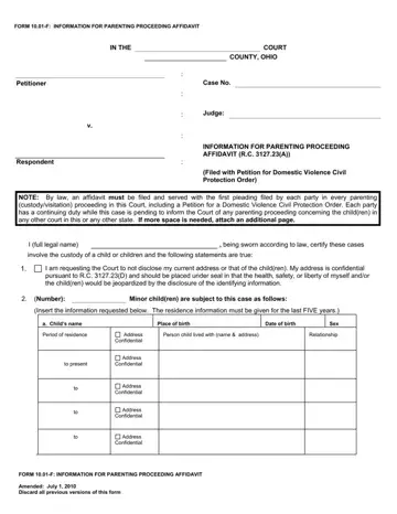 Form 10 01 F Preview