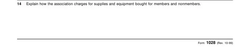 Finishing what is form 1028 stage 5