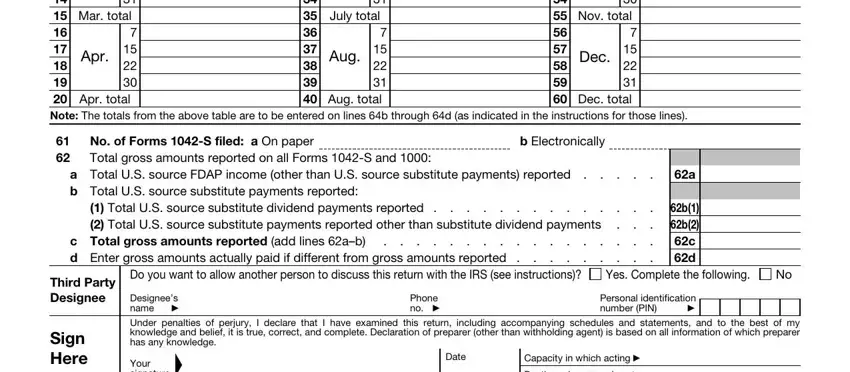 Finishing irs withholding tax form part 2