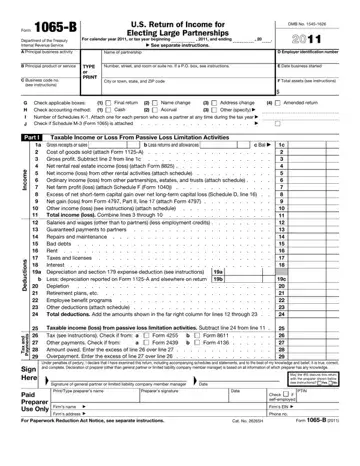 Form 1065 B Preview