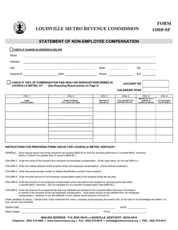 Form 1099 Sf Preview