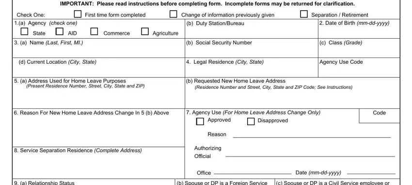 stage 1 to filling out form 126 fillable