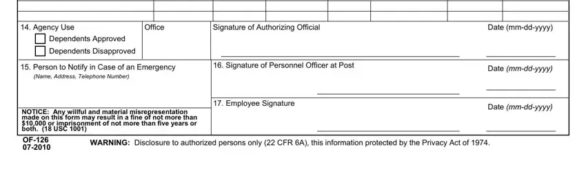 Filling in form 126 fillable step 3