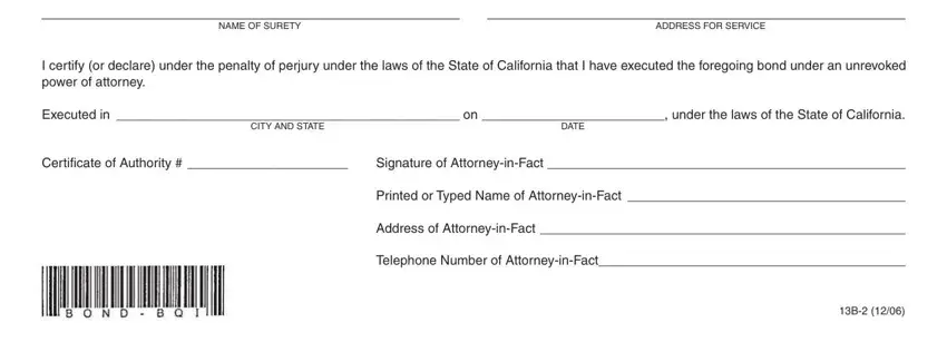 Filling out ca form 13b 2 part 3