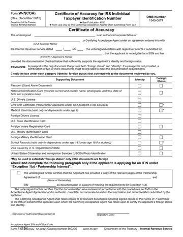 Form 14194 Preview