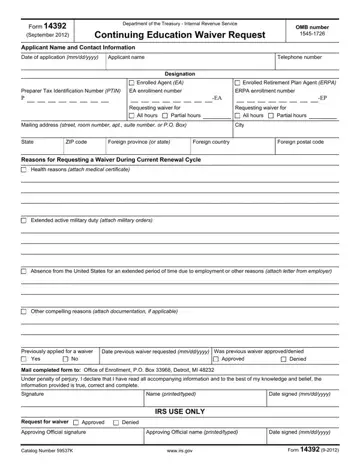 Form 14392 Preview