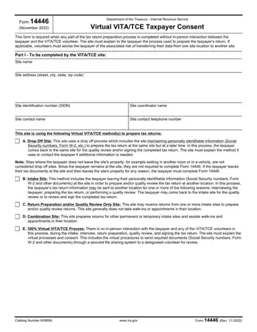 Form 14446 Preview